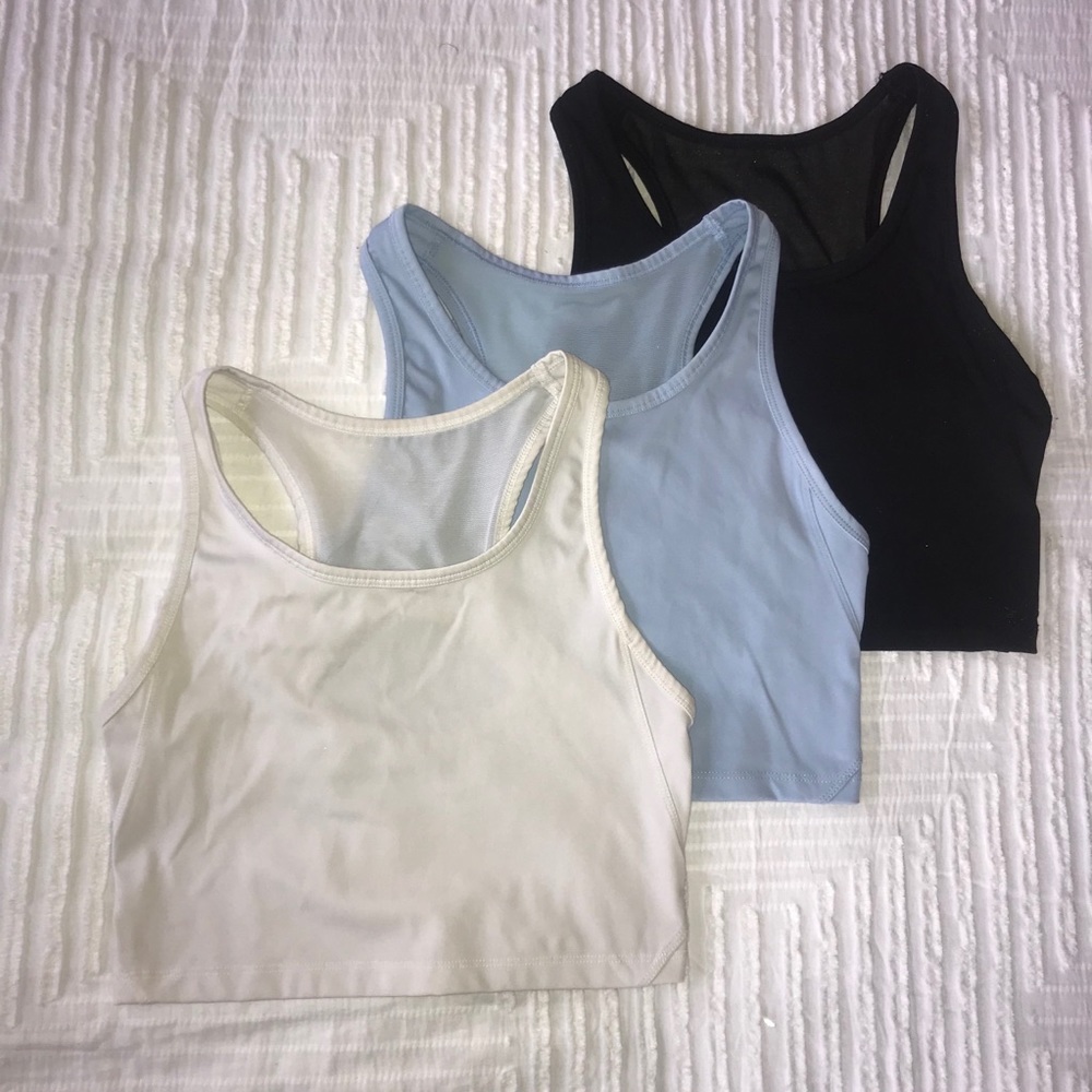 Forever 21 - Set of 3; Crop Workout Tanks